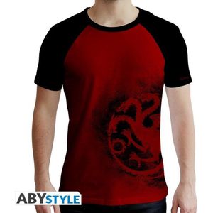 GAME OF THRONES - Tshirt Targaryen man SS red & black - premium