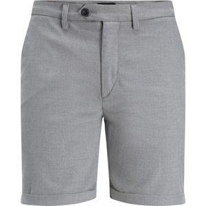 JACK & JONES Connor Shorts regular fit - heren chino korte broek - grijs melange - Maat: XL