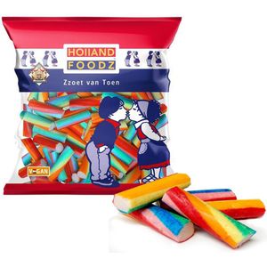 Holland Foodz Regenboogstokjes - 1 kilo