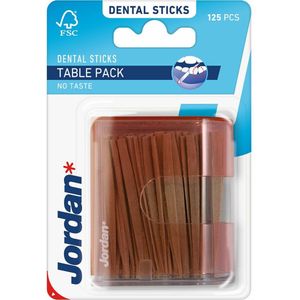 3x Jordan Tandenstokers Table Pack 125 stuks