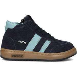 Pinocchio P1253 Sneakers - Leren Sneaker - Jongens - Blauw - Maat 24