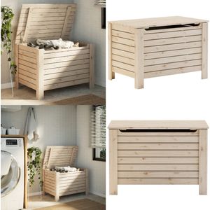 vidaXL Opbergbox met deksel RANA 80x49x54 cm massief grenenhout - Opbergbox - Opbergboxen - Opbergdoos - Opbergkoffer