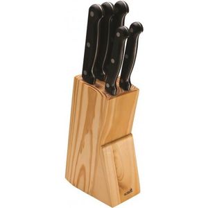 sola Messenblok - 5 delig set - Hout - Incl. Messen
