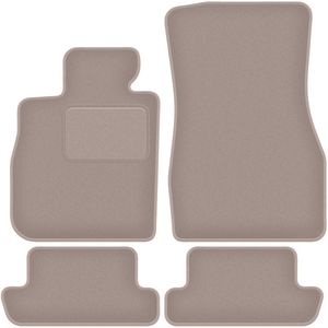 Beige velours vloermatten voor: BMW 8 G15 Coupé (2018-2022)