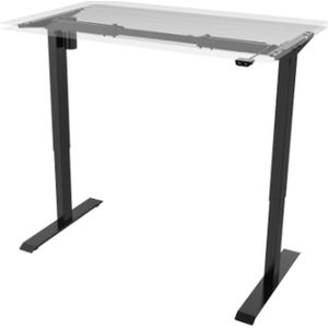 Roomforthenew Heathrow basic  Zit sta bureau onderstel  Tafel frame  Bureau onderstel  Tafelpoten metaal zwart  Geschikt voor bladen tot en met 160cm breed-- blad- onderstel- x80