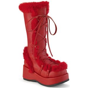 DemoniaCult - CUBBY-311 Plateau Laarzen - US 9 - 39 Shoes - Rood