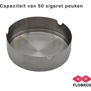 Assenbak - 1 Stuk - Asbak Voor Binnen en Buiten - Roestvrijstaal RVS - Terras Asbak - Ashtray