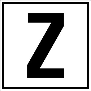 Letter bord A-Z, per stuk 200 x 200 mm Letter set A t/m Z, 26 stuks