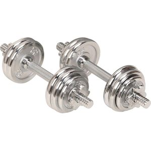 No. 014 Halters Grijs One Size - Verstelbare Dumbbells voor Thuis - Sunny Health and Fitness"" dumbbell set