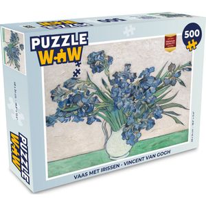 Puzzel Vaas met Irissen - Vincent van Gogh - Legpuzzel - Puzzel 500 stukjes