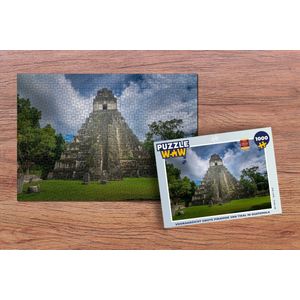 Puzzel Vooraanzicht grote piramide van Tikal in Guatemala - Legpuzzel - Puzzel 1000 stukjes volwassenen