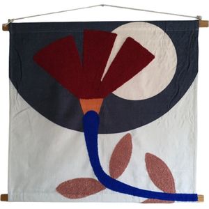 In the Mood Collection Wandkleed Bloem multi 90x90x6cm