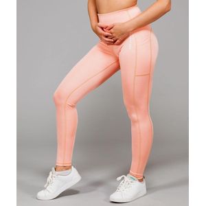 Marrald High Waist Pocket Sportlegging | Roze - XL dames yoga fitness