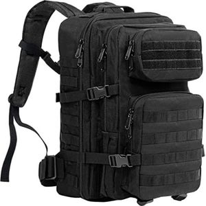Militaire rugzak - Leger rugzak - Tactical backpack - Leger backpack - Leger tas - 50 x 30 x 30 cm - Zwart