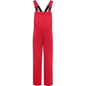 EM Workwear Tuinbroek Polyester/Katoen  Rood - Maat 52