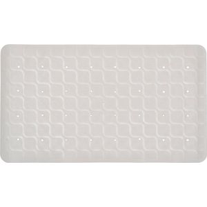 Antislip badmat beige 70 x 40 cm rubber - douchemat anti slip - antislipmat - badmat - Wasbaar en antibacterieel