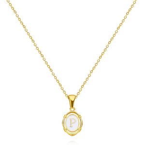 Letter ketting - Initiaal ketting - Goud - Letter P