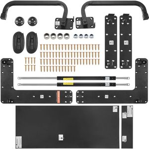 VEVOR Opklapbed met Verenmechanisme Opklapbed , Koolstofstaal , Twin Deluxe Bedondersteuning tot 20 kg , Koolstofstaal , Compatibele Matrasafmetingen 1905 x 990 x (152 - 254) mm ,