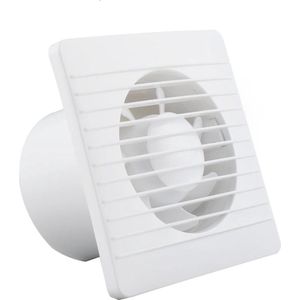 Badkamerventilator 4 inch - Stille Wandventilator met Terugslagklep voor Ventilatie in Badkamer