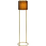 Atmooz - Vloerlamp Moyo - E27 - Kleur : Goud Brons - Staande Lamp - Stalamp - Woonkamer - Hoogte 150cm - Metaal