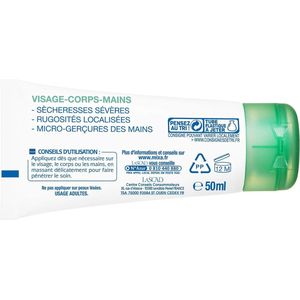 Mixa BIO Cica Crème Nourrissante Réparatrice Peau Sensible - 50 ml - (Lot de 3)