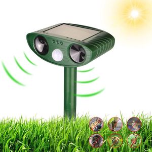 Kattenverjager ultrasone afweer zonne-energie bewegingsmelder waterdicht hondenverschrikker marterschrik