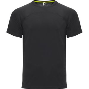 Zwart sportshirt unisex 'Monaco' merk Roly maat S