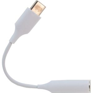 Mini jack naar USB-C adapter - Lightning adapter - USB-C naar minijack adapter 3.5mm - USB-C naar 35 mm jack audio aansluiting adapter - Wit