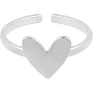 Joy Ibiza - hartje ring - verstelbaar - bohemian style - stainless steel