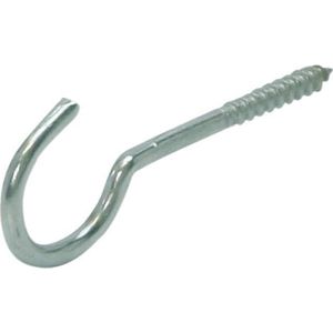 Schroefhaak - rvs - 4.5 x 35 mm (4 stuks)