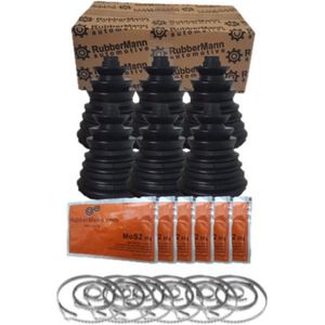 Rubbermann Automotive Set (6stuks) - Aandrijfashoes Groot / XL -  Universeel - Ø 20 mm t/m Ø 130 mm (Bedrijfsauto's)