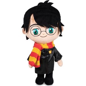 Harry Potter met Sjaal Pluche Knuffel 23 cm {Warner Bros Disney Plush Toy | Speelgoed Magische Knuffelpop Knuffeldier voor Kinderen Jongens Meisjes | Ron Weasley, Hermione Granger, Voldemort, Hagrid, Snape, Dumbledore, Dobby}