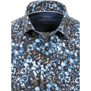 Venti Jerseyflex Overhemd Gebloemd Body Fit 123956000-101 - XXL