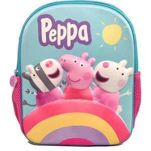 PEPPA PIG & Friends 3D Regenboog Rugzak Rugtas School Tas 3-6 Jaar