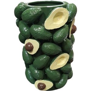 House of Nature Bloempot/vaas Avocado groen H36 x D21cm