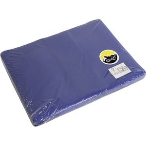 KURTT - 250 Placemats, 30x40cm Antislip Placemat van gecoat papier - Waterafstotende Onderlegger, Onderzetter - blauw