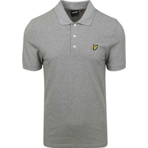 Lyle and Scott Polo Plain Grijs - Maat XL - Heren