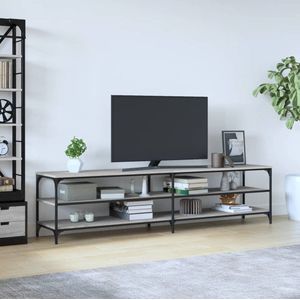 The Living Store TV-meubel - TV-meubel - 200 x 30 x 50 cm - Grijs sonoma eiken