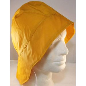 Gele Zuidwester Regenhoed PVC