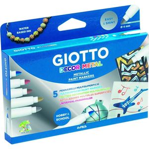 Giotto Box Of 5 Metal Fibre Pen