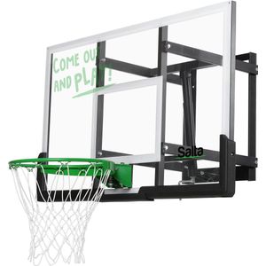 Salta Guard Basketbalbord – Verstelbaar basketbalbord met dunkring system voor wandmontage – Voor kinderen en volwassenen – Zwart