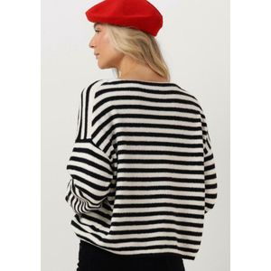 Catwalk Junkie Kn Soft Stripe Truien & vesten Dames - Sweater - Hoodie - Vest- Zwart - Maat 44