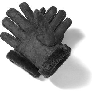 Spaceflight Zwart Leren Handschoenen - Small - Synthetische Wollen Binnenkant