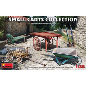 1:35 MiniArt 35621 Small Carts Collection Plastic Modelbouwpakket