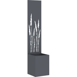 vidaXL - Tuinplant - met - Decoratief - Paneel - Antraciet - 32 - x - 140 - cm