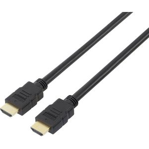 SpeaKa Professional HDMI Aansluitkabel HDMI-A stekker, HDMI-A stekker 5.00 m Zwart SP-7870704 Audio Return Channel (ARC
