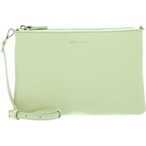 COCCINELLE Leren Schoudertas Best Crossbody Bag Lime Wash Lichtgeel