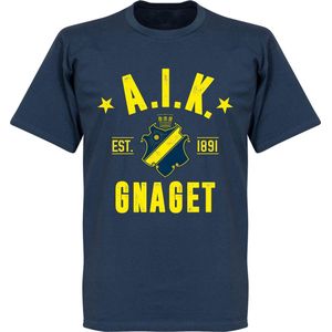 AIK Established T-shirt - Navy Blauw - S