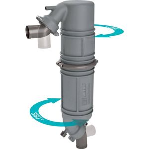 VETUS Geluiddemper / Zwanenhals type NLPG met 60mm Slangaansluitingen | NLPG60