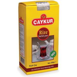 Caykur Rize Turist Zwarte Thee 500 gr - Turkse Thee - Turkish Tea - Black Tea - Siyah Rize Turist Çayı - Traditional Black Tea - Tradisional Zwarte Thee